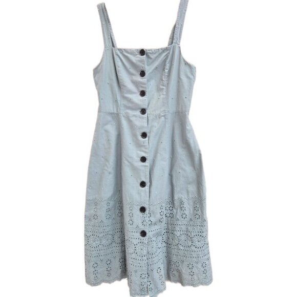 GAP Dresses & Skirts - GAP Slate Green Cotton Strappy Dress - Size 4